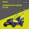 Image Tondeuse RYOBI OLM1833B - 8V ONE+ 33 cm - Livrée sans batterie - Noir / Vert