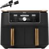 Image Friteuse sans Huile NINJA AF400EUCP Foodi MAX Dual Zone Air Fryer, 2 Tiroirs, 9,5L, 6-en-1 - Cuivre/Noir