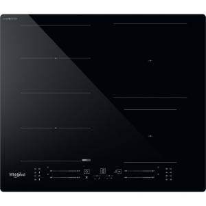 Image Plaque induction Whirlpool WFS3660CPNE CleanProtect Flexiside - Encastrable - 3000W - 4 foyers - 6ème Sens - Noir