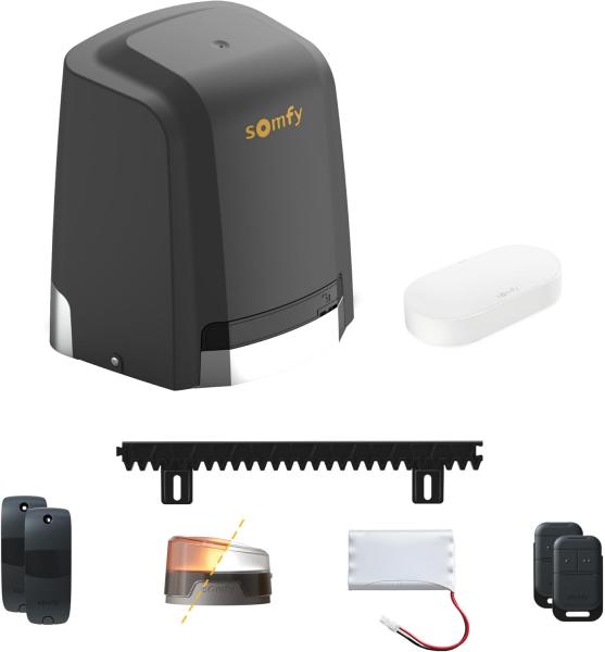 Image Pack Somfy 1246286 Slidymoove 600 Connect - Motorisation pour portail coulissant avec Kit de connectivité