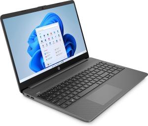 Image PC Portable FHD HP 15s-fq0003sf Laptop (Celeron-N4120, 4Go RAM, SSD 128Go, Windows 11 Home S, AZERTY) - Gris foncé