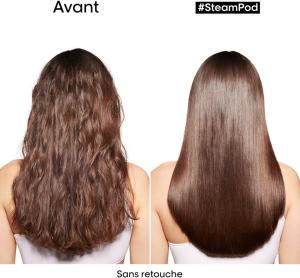 Image Lisseur L'Oréal Vapeur Professionnel 2-en-1 SteamPod 3 Wavy + Soin Lissant Cheveux Femme Concentré, L'Oréal Professionnel