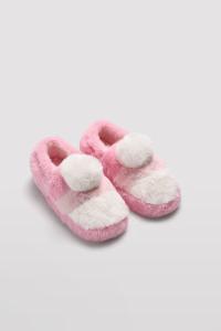 Image Chaussons Femme Ysabel Mora - Chaussures d'intérieur avec détail pompon rose - Taille 26 à 39 - 3403126-27UNICO