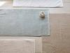 Image Tapis de bain Yumeko - 52x81 - 100% Coton Bio - Blanc Pur, Sable, Taupe Chaud, Lilas ou Vert d'eau