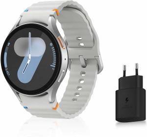 Image [Prime] Pack Smartwatch Samsung Galaxy Watch7 - Montre Connectée, Suivi de Santé et Sport, 44mm, Galaxy AI, Vert ou Crème+ Chargeur