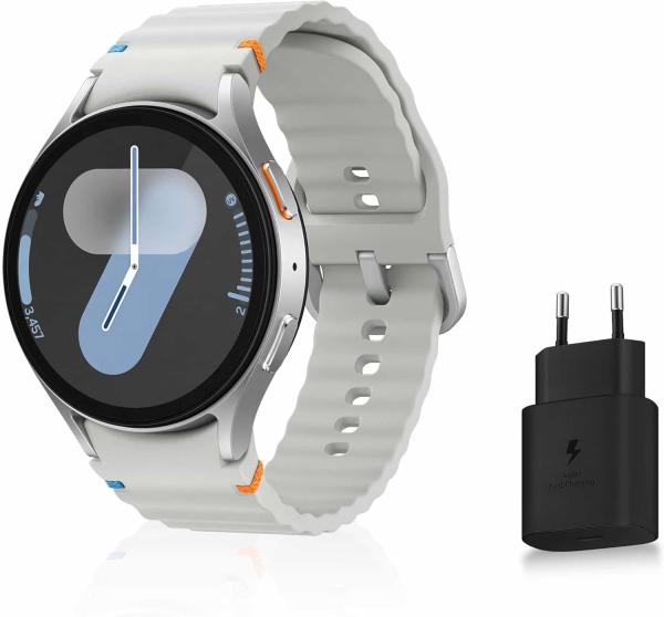Image [Prime] Pack Smartwatch Samsung Galaxy Watch7 - Montre Connectée, Suivi de Santé et Sport, 44mm, Galaxy AI, Vert ou Crème+ Chargeur