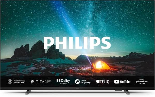 Image Smart TV 43" LED UHD 4K Philips 43PUS7609 - Pixel Precise Ultra HD Titan OS et Son Dolby Atmos - Alexa et l’Assistant Vocal Google - Gris Anthracite