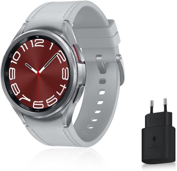 Image Pack Smartwatch Samsung Galaxy Watch6 Classic  - Montre Connectée avec Chargeur - Argent ou Noir