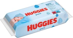 Image Pack 1008 lingettes Huggies lingettes bébé Pure - 18 paquets de 56 lingettes - 99% d'eau pure - sans parfum - fibres naturelles