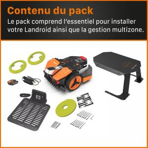 Image Coffret Worx WA0821 - LANDROID Vision 600m² WR206E.1 + Garage de Protection