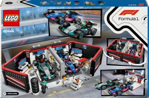 Image Set Garage De F1 Et Voitures LEGO 60444 City - Mercedes-AMG Et Alpine - Dès 7 ans - 2 Véhicules, 2 Pilotes & 4 Mécaniciens