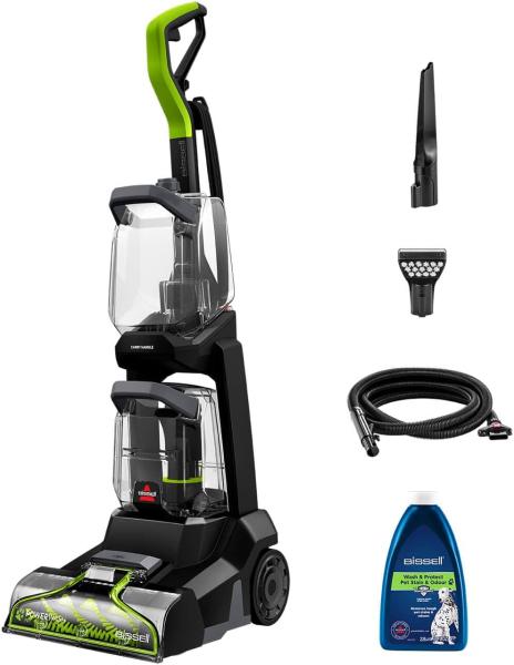 Image Shampouineuse BISSELL 3878N PowerWash Pet - Nettoyeur de Tapis, Canapé Tissu - 600W - Noir/Vert