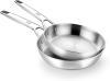 Image Set de 2 Poêles BRA A771233 Signature Professionnel - 24|28 cm - Acier Inoxydable 18/10 - Compatible Induction