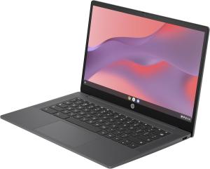 Image PC Portable 14" HP Chromebook 14a-nf0001sf - 1366 x 768 Pixels - (Intel N100, 4Go RAM, SSD 128Go) - ChromeOS, Noir