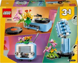 Image Tourne-Disque Et Ses Fleurs LEGO 31172 Creator 3-en-1 - 366 PCS - Se Transforme en Radio Ou Micro - Dès 8ans