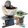 Image Set 1048 PCS LEGO 75403 Star Wars : The Mandalorian Grogu et Son Landau - Collector inspiré de la série TV - Inclut Une Grenouille de Sorgan - Dès 10 ans