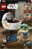 Image Set 1048 PCS LEGO 75403 Star Wars : The Mandalorian Grogu et Son Landau - Collector inspiré de la série TV - Inclut Une Grenouille de Sorgan - Dès 10 ans