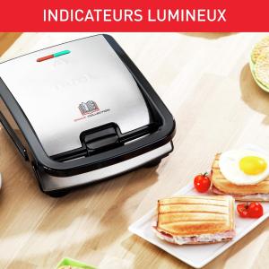 Image Appareil Multifonction Tefal SW853D12 Snack Collection - Croque Monsieur, gaufres et sandwiches, 2 jeux de plaques