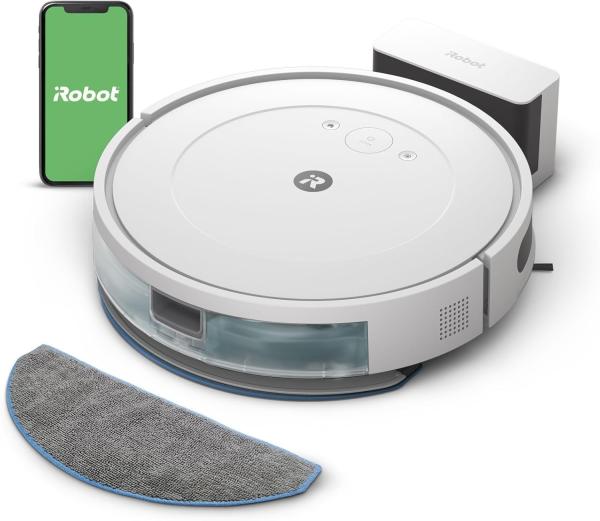 Image Robot Laveur Aspirateur iRobot Y0112 Roomba Combo Essential - Système de Nettoyage en 4 étapes - Programmable