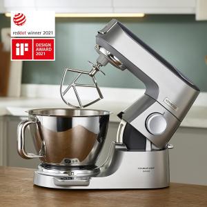 Image Robot Patissier Kenwood KVC85.004SI Titanium Chef Baker - Balance Intégrée - Bol 5L et 3.5L - 1200W, Argenté
