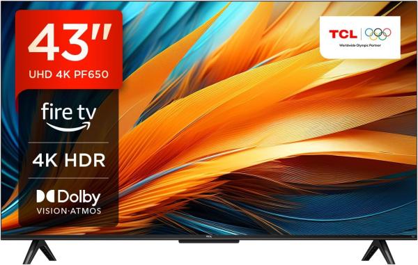Image Smart TV 43" UHD 4K TCL - Fire TV - Dolby Vision, Dolby Atmos - Alexa intégré, Airplay2, Miracast