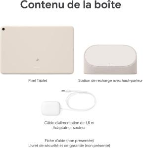 Image Tablette Tactile 11" Google Pixel Tablet avec Station de Recharge - RAM 8Go, Stockage 256Go - Android - Vert Sauge