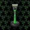 Image Rasoir Homme Gillette Labs Avec Barre Exfoliante, Édition Limitée Razer - 1 Manche - 1 Lame, Avec Socle Magnétique Premium - Noir