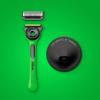Image Rasoir Homme Gillette Labs Avec Barre Exfoliante, Édition Limitée Razer - 1 Manche - 1 Lame, Avec Socle Magnétique Premium - Noir