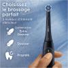 Image Brosse A Dents Electrique Oral-B iO Series 2 - Brosse de Rechange, Porte-Brossettes, Etui De Voyage - Noir