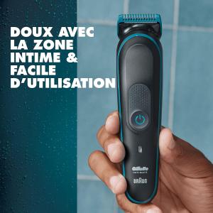 Image Tondeuse Intime Homme Gillette I5 Initmate, Rasage Des Zones Intimes, Étanche, Sans Fil + Pochette De Voyage