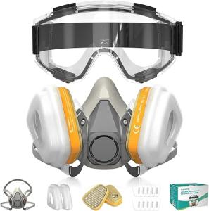 Image Masque Anti Poussiere SURFOU FDMZ-6200 - Filtre de Protection contre les Gaz et Produits Chimiques