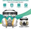 Image Masque Anti Poussiere SURFOU FDMZ-6200 - Filtre de Protection contre les Gaz et Produits Chimiques