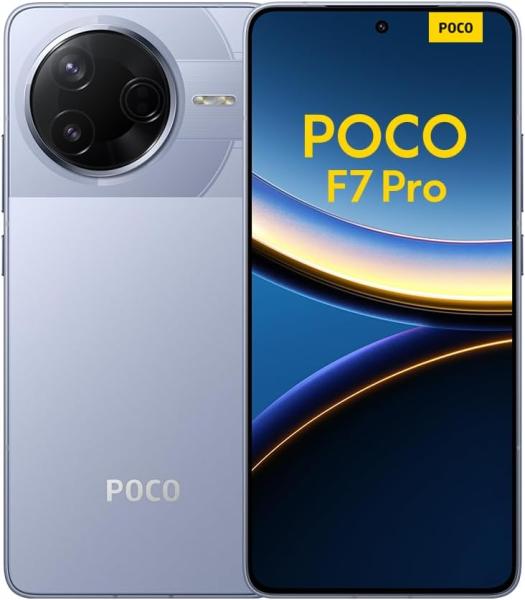 Image Smartphone Xiaomi POCO F7 Pro - 12Go RAM + 256 de stockage - 6000mAh HyperCharge 90W, HyperAI - Blue, Argent ou noir