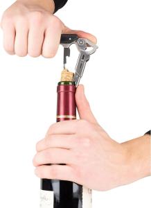 Image Outil Œnologie Multifonction PEUGEOT 200428 Clavelin - Tire-bouchon Sommelier + Coupe-Capsule + Décapsuleur - Noir