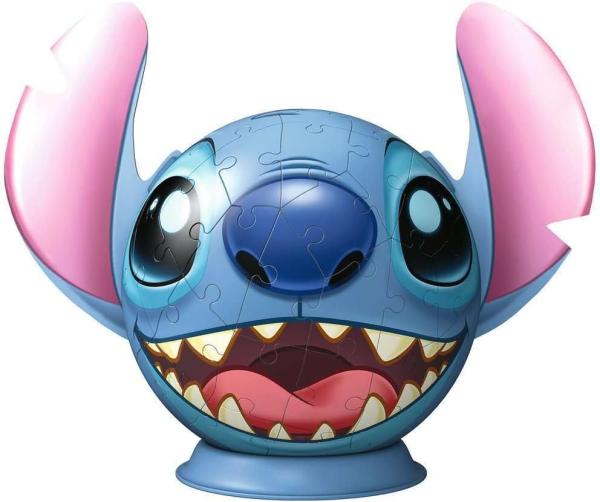 Image Puzzle Stitch  3D Ball Ravensburger 11574 Disney - 77 Pcs - Dès 6 Ans - Diamètre : 13 cm
