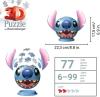 Image Puzzle Stitch  3D Ball Ravensburger 11574 Disney - 77 Pcs - Dès 6 Ans - Diamètre : 13 cm