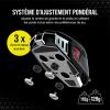 Image Souris Gaming CORSAIR M65 RGB ULTRA WIRELESS FPS Accordable - 26 000 DPI - Sans Fil Sub-1ms - Système de Poids - PC et Consoles - Noir