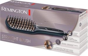 Image Brosse Lissante Ionique Remington CB7400 Straight Brush - Lisse & Démêle - Design slim ergonomique, Céramique - Noir