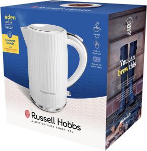 Image Bouilloire électrique Russell Hobbs 27360-70 Eden - 1,7L - voyant lumineux - Blanc