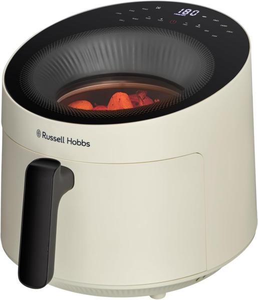 Image Friteuse sans huile Russell Hobbs 27421-56 SatisFry Panoramic - Air Fryer 5L Rapid Air - Crème ou Noir