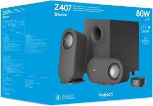 Image Haut-parleurs PC 2.1 Logitech Z407 Bluetooth avec caisson de basses - Noir