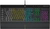 Image Clavier Gaming CORSAIR K55 RGB PRO - Filaire à Membrane – IP42 -  6 Touches Macro Intégration Elgato – Compatible iCUE – AZERTY - Noir