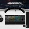 Image Clavier Gaming CORSAIR K55 RGB PRO - Filaire à Membrane – IP42 -  6 Touches Macro Intégration Elgato – Compatible iCUE – AZERTY - Noir