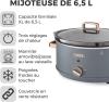 Image Mijoteuse Électrique  Tower T16043GRY Cavaletto - 6,5 L - Gris et Or Rose