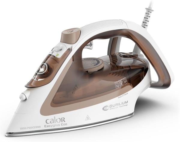 Image Fer à repasser Vapeur Calor FV5780C0 Easygliss Eco - 2800W - Semelle Durilium Airglide, Fabriqué en France