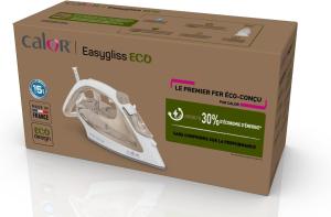 Image Fer à repasser Vapeur Calor FV5780C0 Easygliss Eco - 2800W - Semelle Durilium Airglide, Fabriqué en France