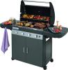 Image Barbecue à gaz Campingaz Class 4 LD Plus InstaClean, 4 brûleurs, Puissance 12.8kW - grille et plancha en fonte double émaillage - Noir