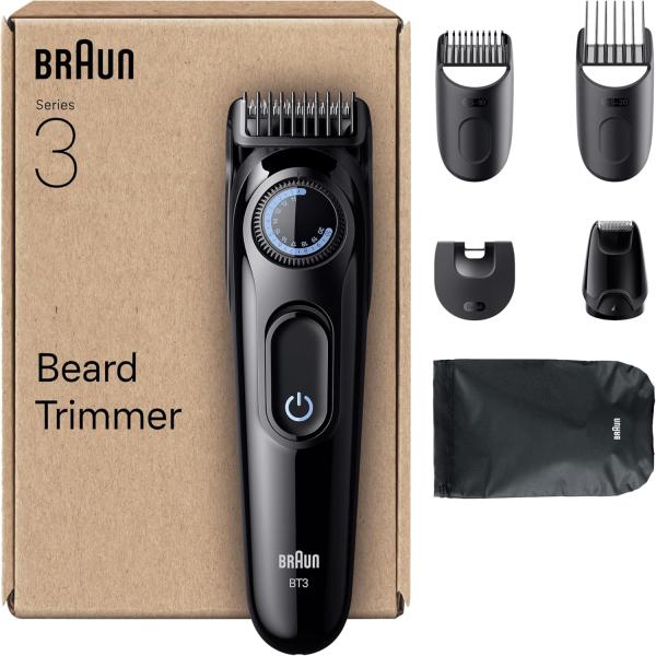Image Tondeuse À Barbe BT3565 Series 3 + 6 Accessoires - Lame Ultra-Affûtée, Autonomie De 50 Min - Noir