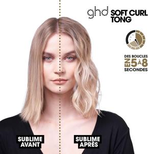 Image Boucleur Cheveux Pro ghd Soft Curl Tong  - Boucles larges et volumineuses - Fer à boucler - Noir