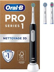 Image Brosse À Dents Électrique Oral-B Pro 1 + Chargeur et 3 brossettes